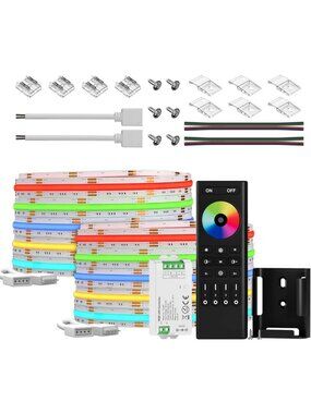 RGB LED Strip Lights - 32.8FT Flexible High Density with Remote Control, 810